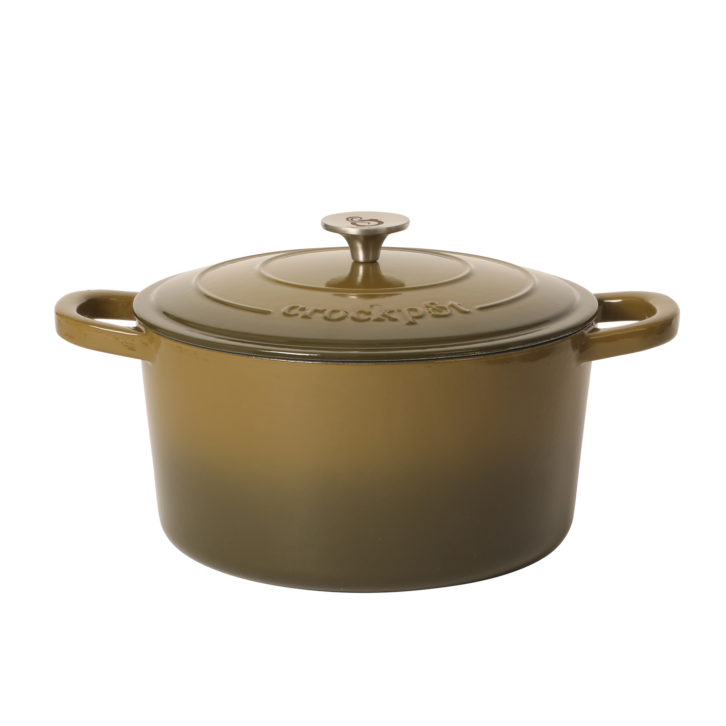 Crock Pot Artisan 5-Quart Round Cast Iron Dutch Oven Pot With Lid