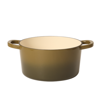 Crock Pot Artisan 5-Quart Round Cast Iron Dutch Oven Pot With Lid