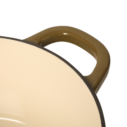 Crock Pot Artisan 5-Quart Round Cast Iron Dutch Oven Pot With Lid