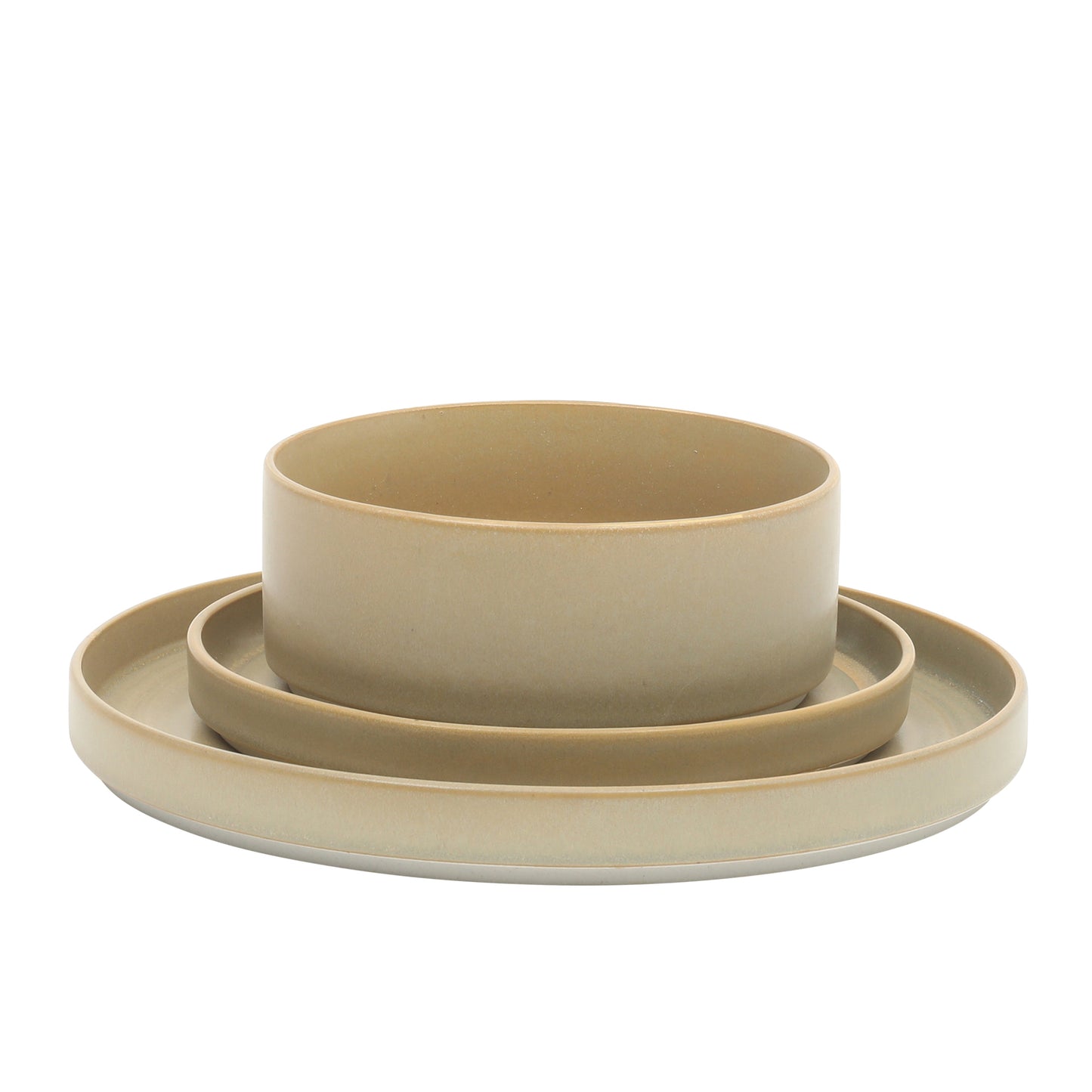 Gibson Elite Echo Bay 12 Piece Porcelain Reactive Glaze (Service for 4) Ceramic Plates and Bowls Modern Stackable Dinnerware Set