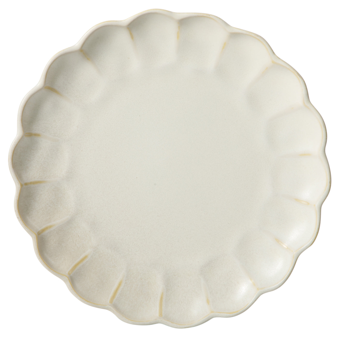 Bloomhouse - 2 Time Oprah's Favorite Things - Yuelu Bloom Dinnerware Set - Scallop Embossed 16 Piece (Service for 4) Plates and Bowls Set - Jasmine White