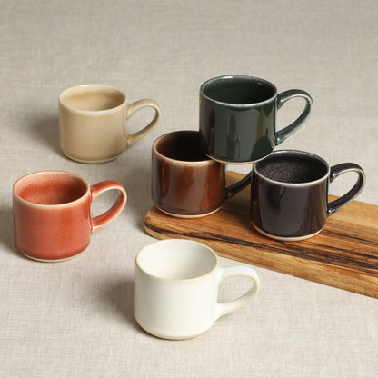 Mr. Coffee Espresso Whims 4-ounce Reactive Glaze Espresso Cup Set of 6