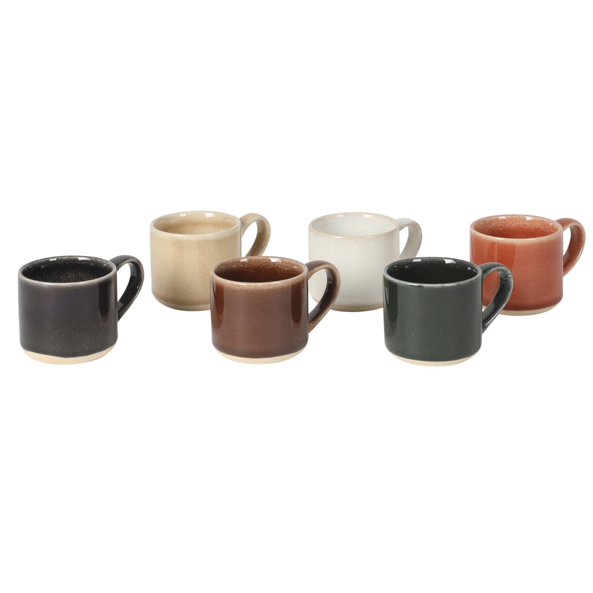 Mr. Coffee Espresso Whims 4-ounce Reactive Glaze Espresso Cup Set of 6