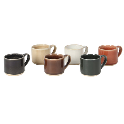 Mr. Coffee Espresso Whims 4-ounce Reactive Glaze Espresso Cup Set of 6