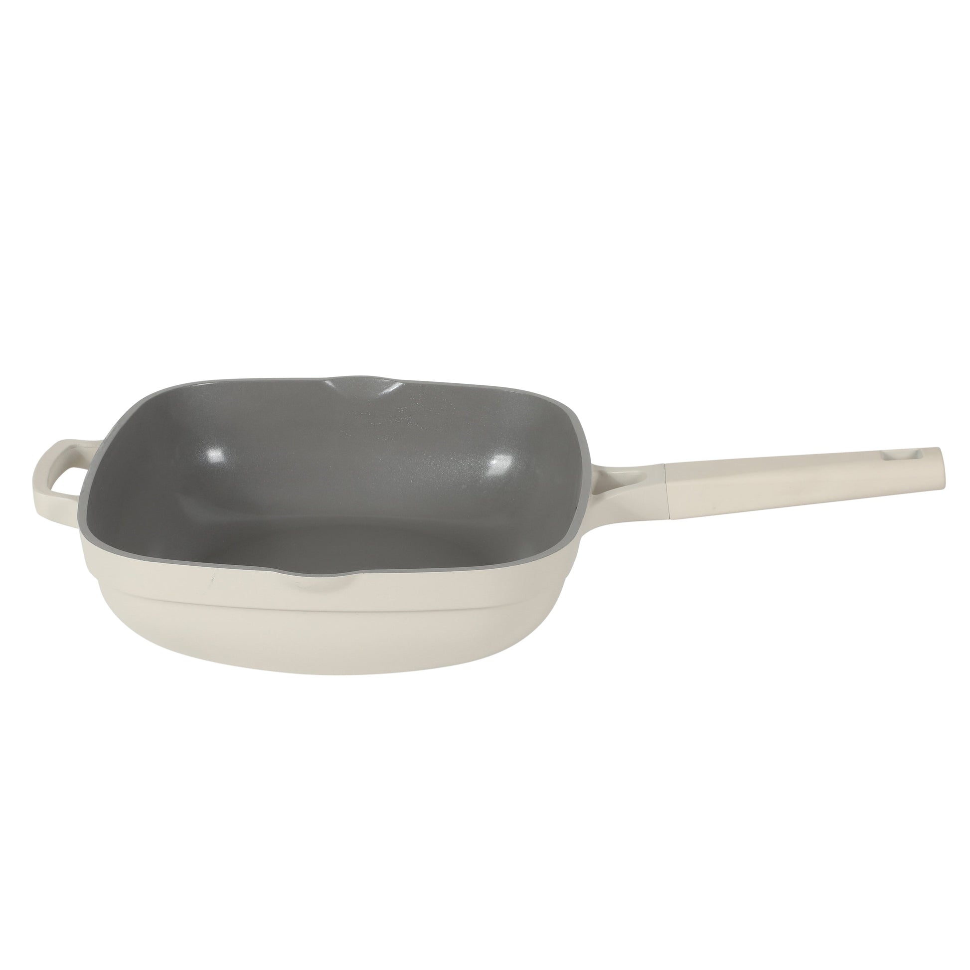 Crock Pot Northvale 5.3 Quart Ceramic Nonstick Sauté Pan with Steamer Basket & Lid, Cast Aluminum Pan with Induction Base and Soft-Touch Handle