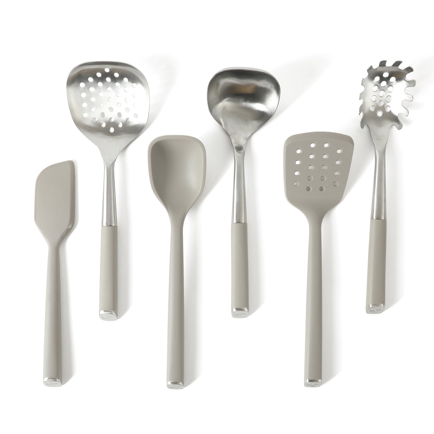 Calphalon Edge 6 Piece Stainless Steel Kitchen Tool & Gadget Set- Taupe