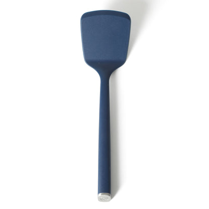 Calphalon Edge Kitchen Utensil and Gadget Set with Crock, 10-Piece Cooking Utensils, Navy, Stainless Steel and Silicone Tools and Gadget Set - Blue