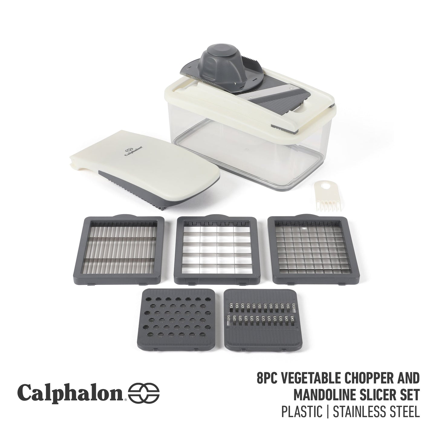 Calphalon Aero 8 in 1 Vegetable Chopper and Dicer, Food Chopper with Container
