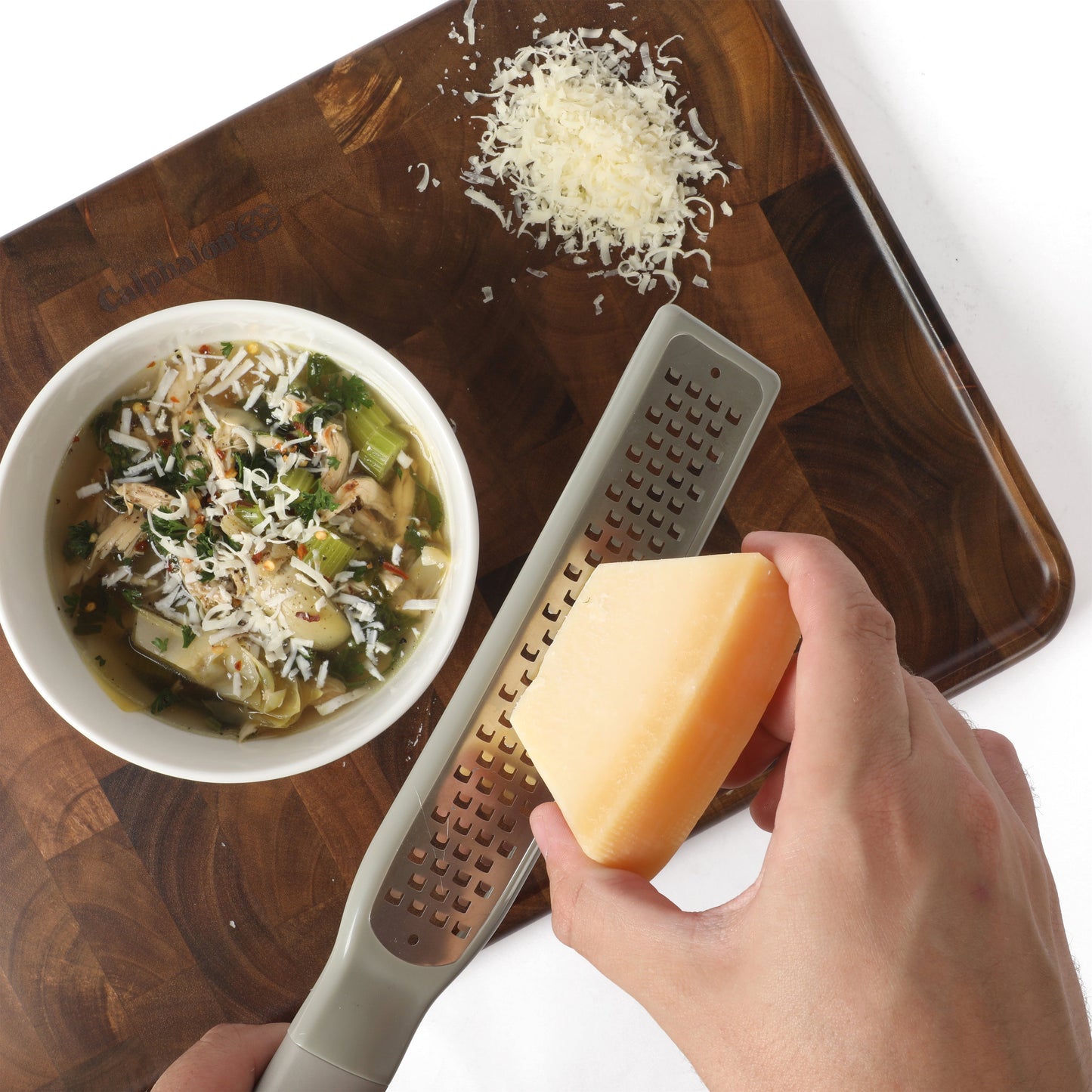 Calphalon Edge 6 Piece Stainless Steel Kitchen Tool & Gadget Set- Taupe
