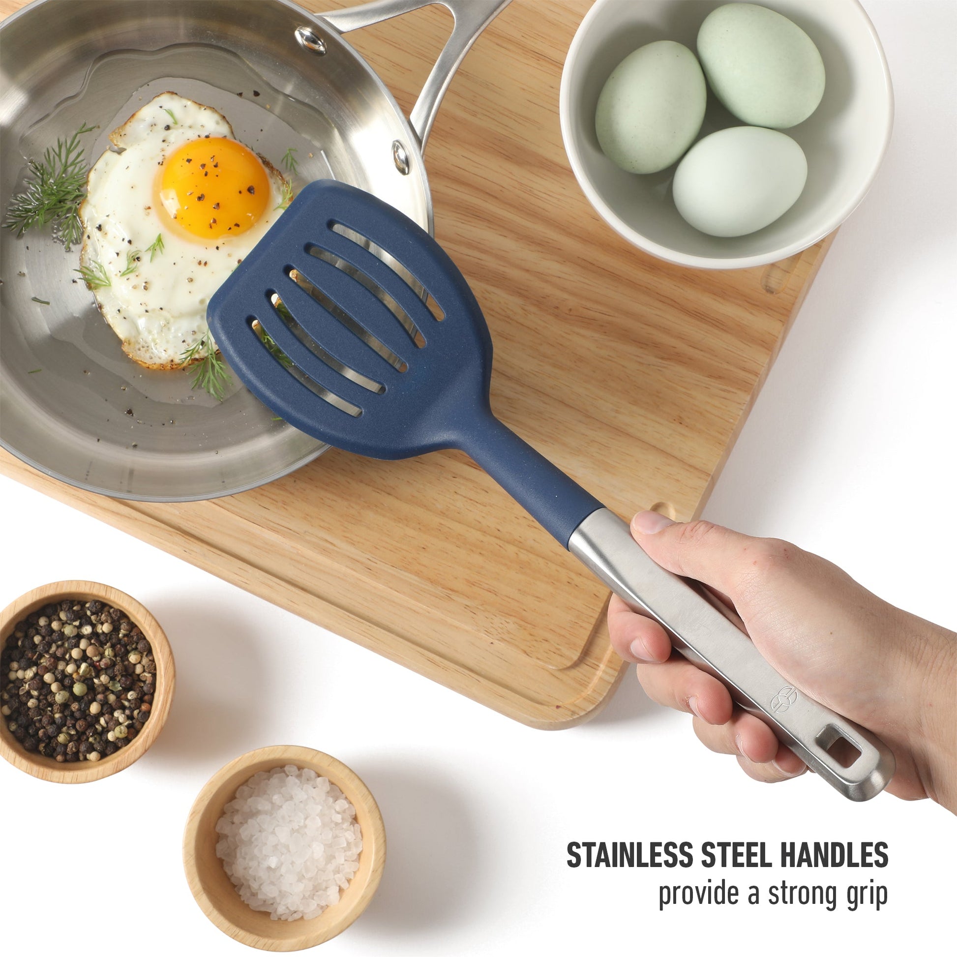 Calphalon Prime 7 Piece Sillicone and Teak Wood Kitchen Tool & Gadget Set