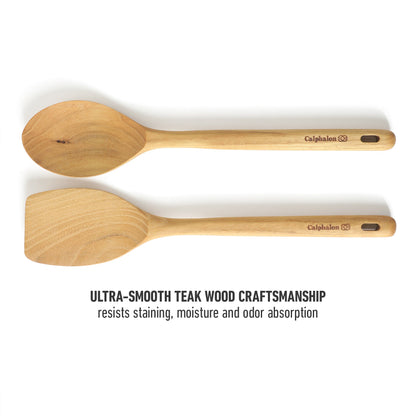 Calphalon Prime 7 Piece Sillicone and Teak Wood Kitchen Tool & Gadget Set