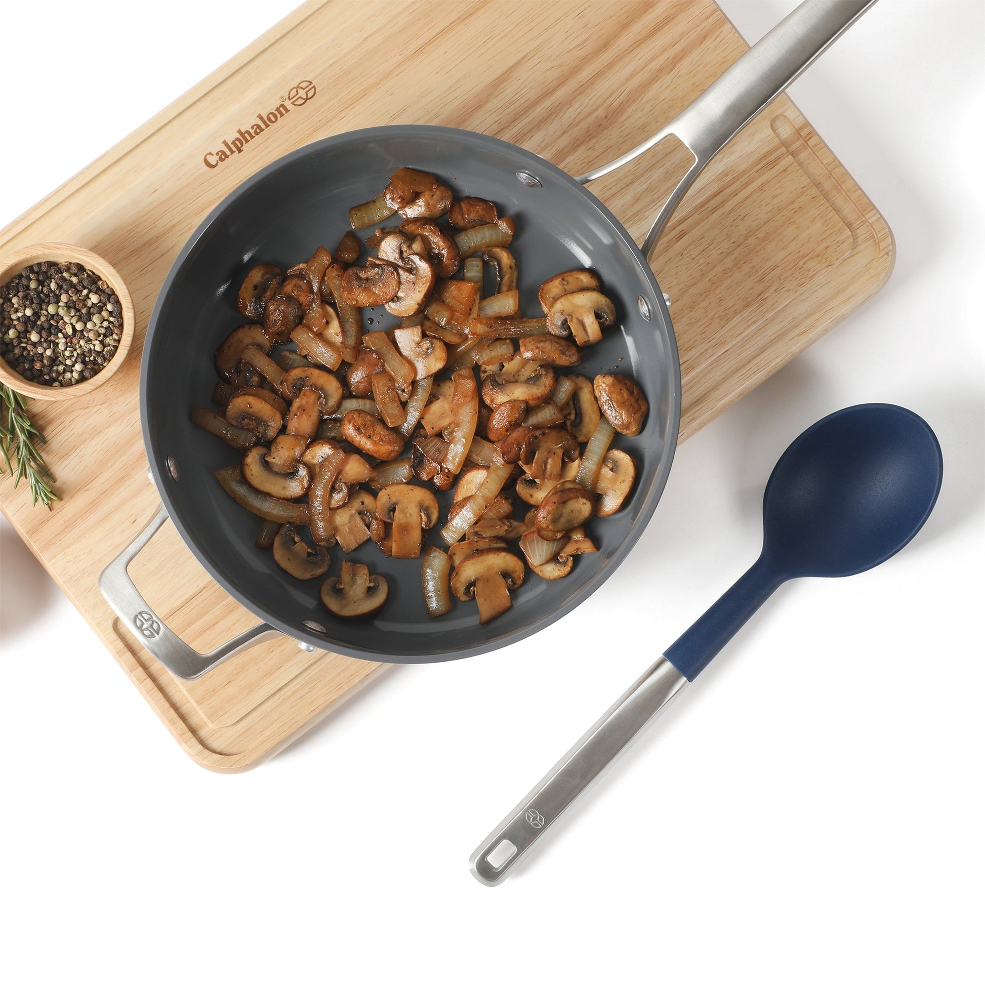 Calphalon Prime 7 Piece Sillicone and Teak Wood Kitchen Tool & Gadget Set