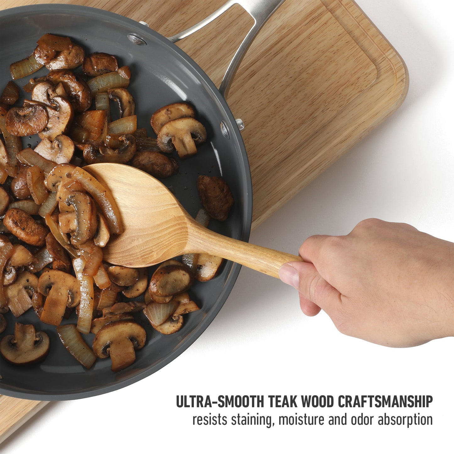 Calphalon Prime 7 Piece Sillicone and Teak Wood Kitchen Tool & Gadget Set