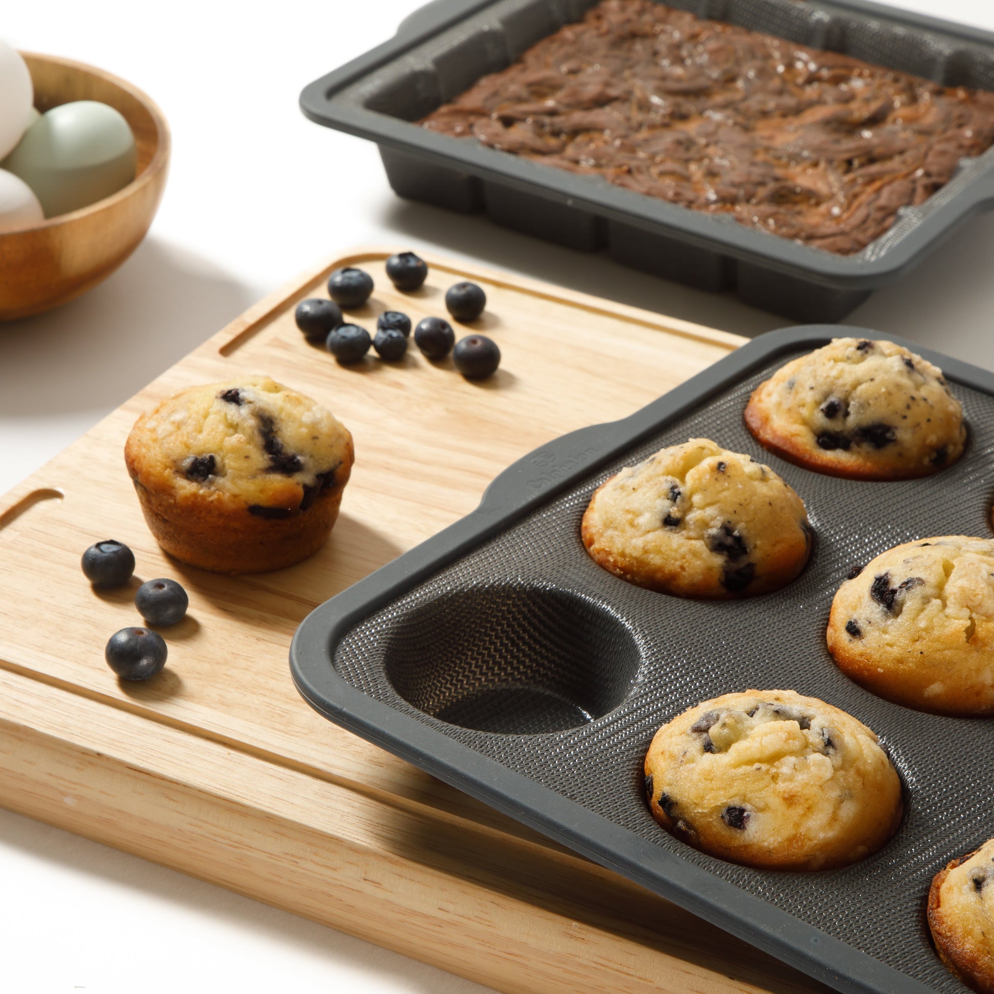 Calphalon Omni Exclusive Technology Fiber Glass Silicone Gel 6 Piece Ultra Air Flow Bakeware Set