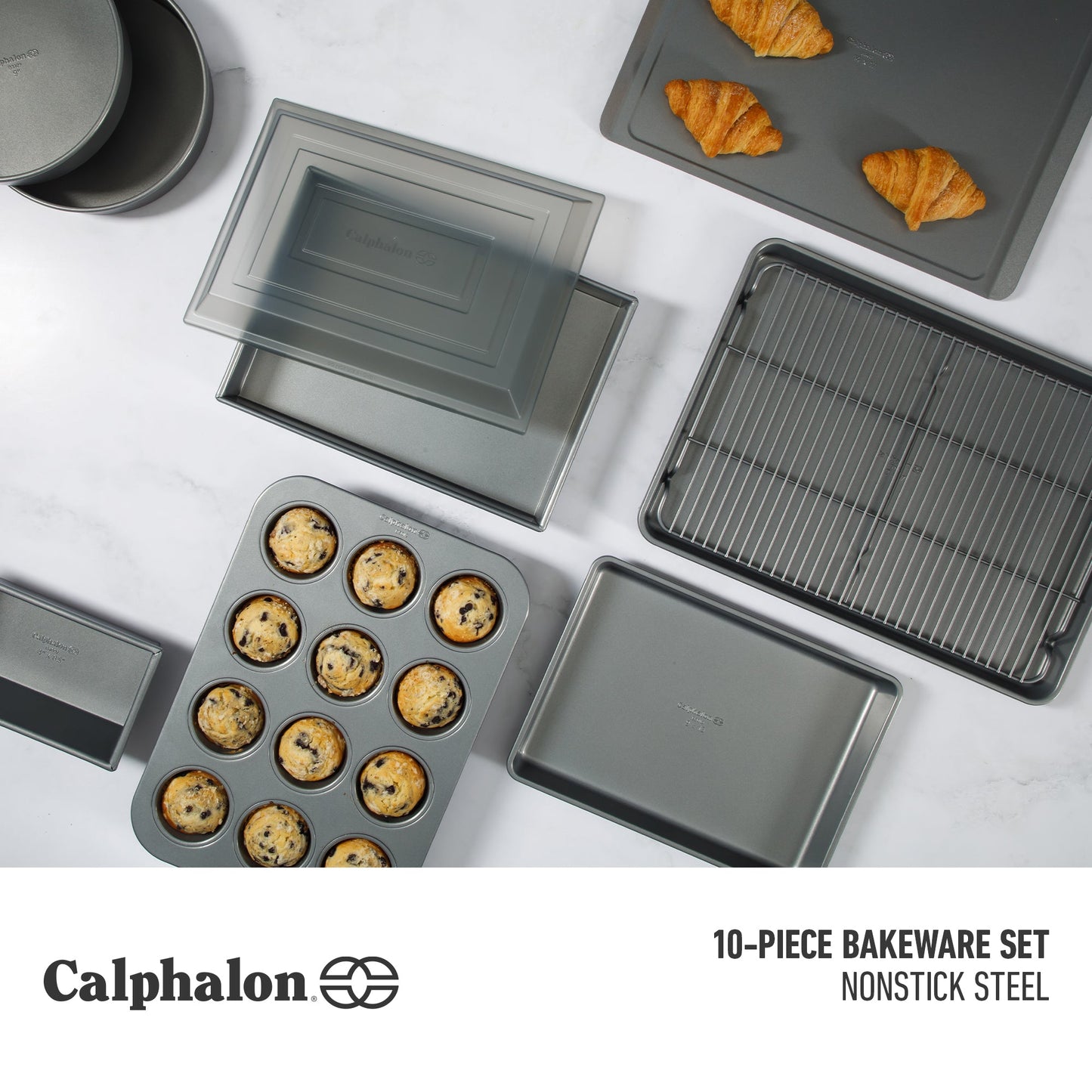 Calphalon Titan 10 Piece Steel Core PFA Free Nonstick Bakeware Set