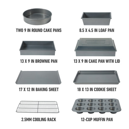 Calphalon Titan 10 Piece Steel Core PFA Free Nonstick Bakeware Set