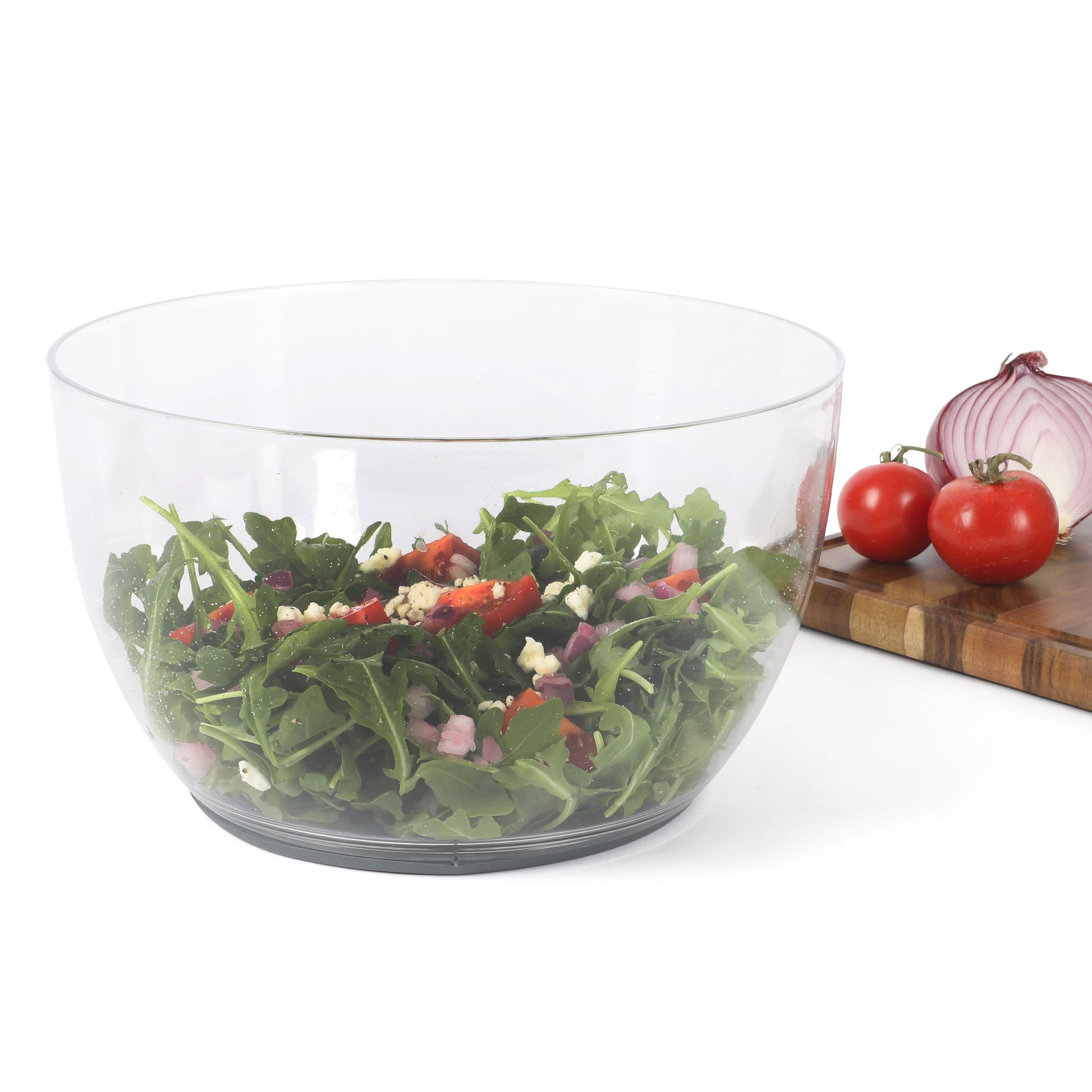 Calphalon Aero 6.3 Qt Salad Spinner, Fruit Washer, Fruit Washing Bowl with Strainer, Vegetable Cleaner, Salad Cleaner, Lettuce Washer