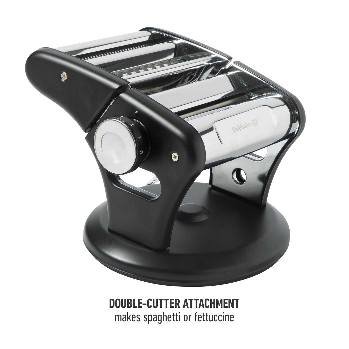 Calphalon Aero Heavy Duty Manual Pasta Maker Machine Noodle Maker w/ Rollers & Cutters - Spaghetti, Fettuccini, Lasagna or Dumpling Skin