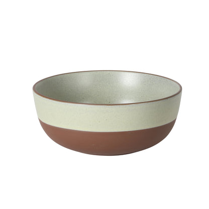 Gibson Elite William Crest 4 Piece Nesting Bowl Set, Round Stoneware Mixing Bowls, Reactive Glaze Finish, 5”, 6.25”, 7.5”, 9”, Prep & Serving Bowls, Microwave & Dishwasher Safe - Green