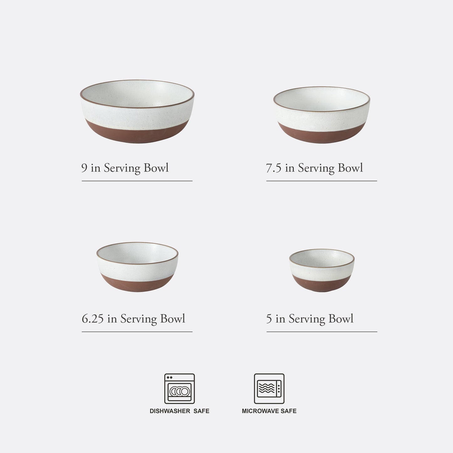 Gibson Elite William Crest 4 Piece Nesting Bowl Set, Round Stoneware Mixing Bowls, Reactive Glaze Finish, 5”, 6.25”, 7.5”, 9”, Prep & Serving Bowls, Microwave & Dishwasher Safe - Green