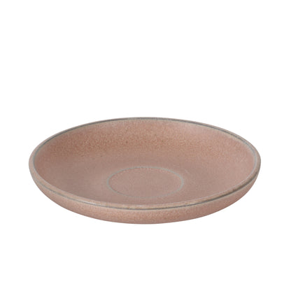 Gibson Elite William Crest 8 Piece Cup & Saucer Set, 4 Stoneware Cups & 4 Saucers, Reactive Glaze Finish, 3.5oz Espresso Cups, 5.5” Saucers, Round Coffee Set, Microwave & Dishwasher Safe