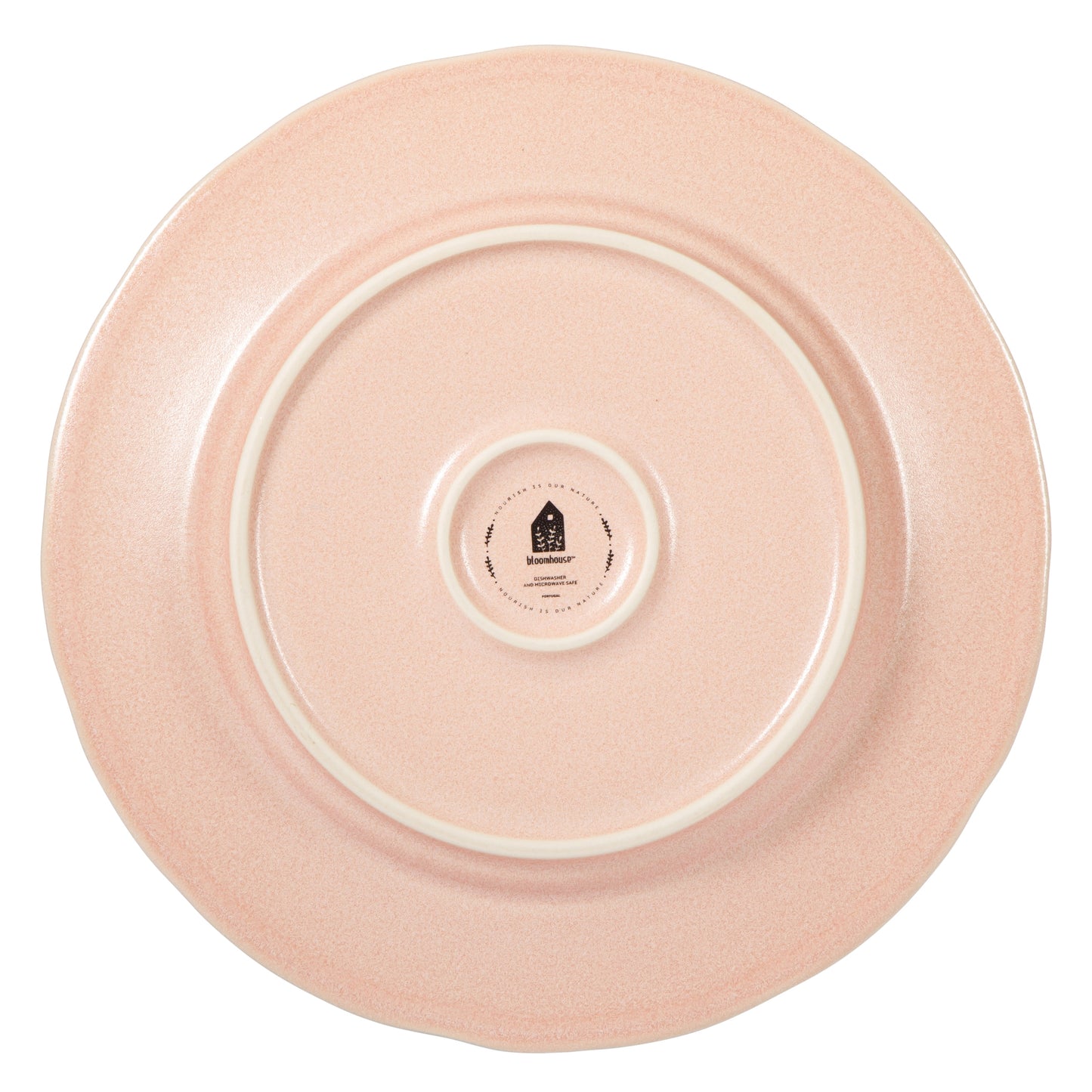 Bloomhouse - 2 Time Oprah's Favorite Things - Made in Portugal Hand Painted 10.8 Inch Dinner Plates Set of 4 - Porto Petals Floral Dish  Set