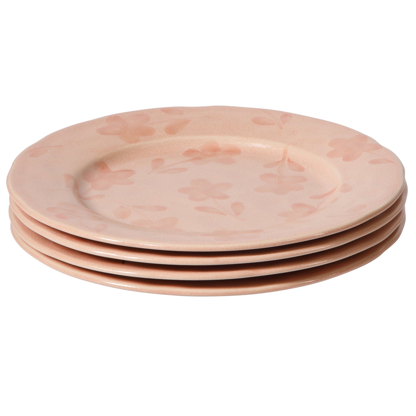 Bloomhouse - 2 Time Oprah's Favorite Things - Made in Portugal Hand Painted 10.8 Inch Dinner Plates Set of 4 - Porto Petals Floral Dish  Set