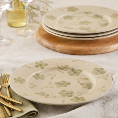 Bloomhouse - 2 Time Oprah's Favorite Things - Made in Portugal Hand Painted 10.8 Inch Dinner Plates Set of 4 - Porto Petals Floral Dish  Set