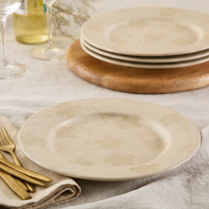 Bloomhouse - 2 Time Oprah's Favorite Things - Made in Portugal Hand Painted 10.8 Inch Dinner Plates Set of 4 - Porto Petals Floral Dish  Set