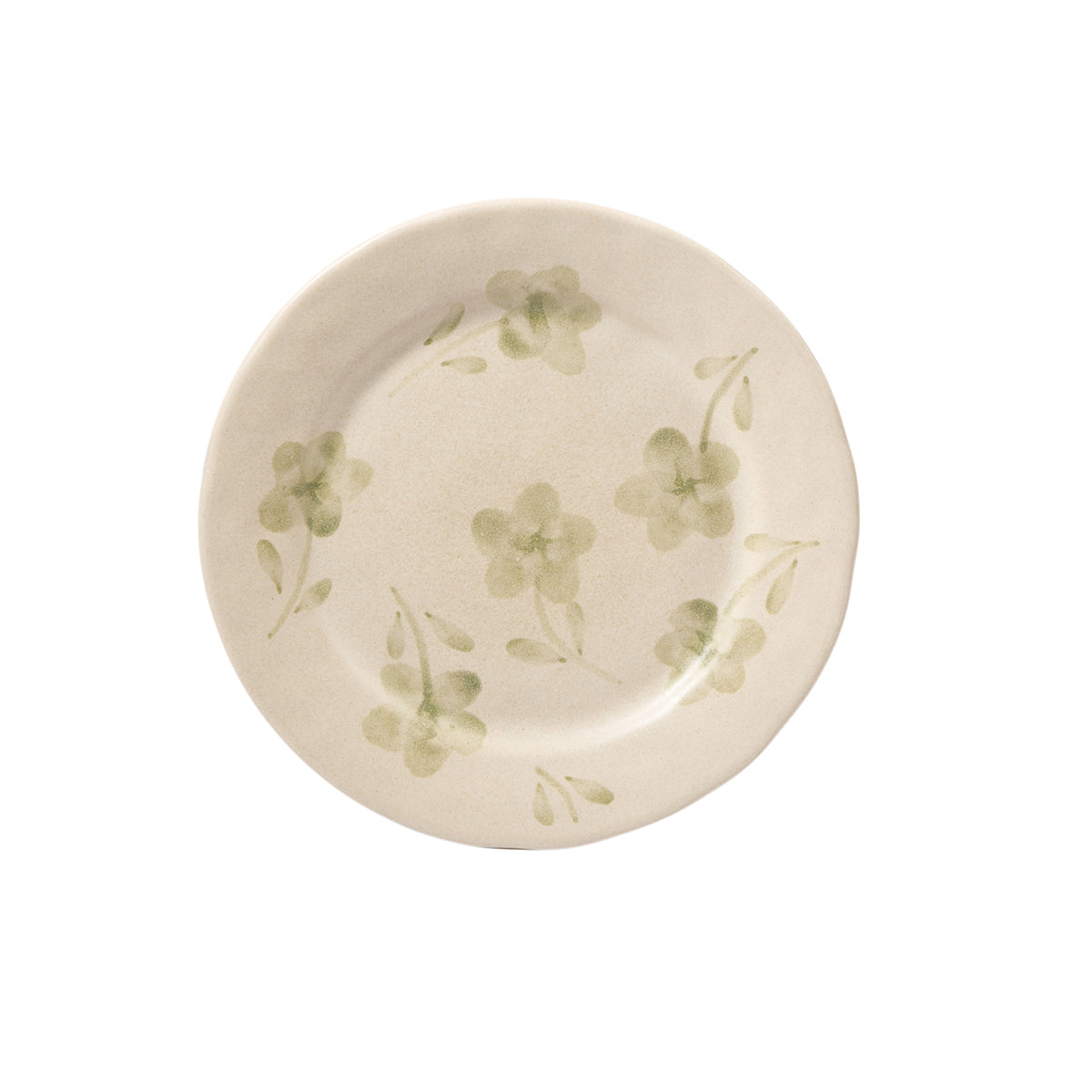 Bloomhouse - 2 Time Oprah's Favorite Things - Made in Portugal Hand Painted 8.6 Inch Salad Plates Set of 4 - Porto Petals Floral Dessert Dish  Set - Lilly Cream
