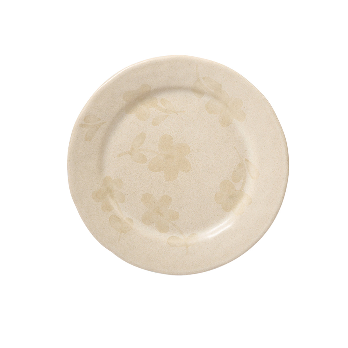 Bloomhouse - 2 Time Oprah's Favorite Things - Made in Portugal Hand Painted 8.6 Inch Salad Plates Set of 4 - Porto Petals Floral Dessert Dish  Set - Lilly Cream