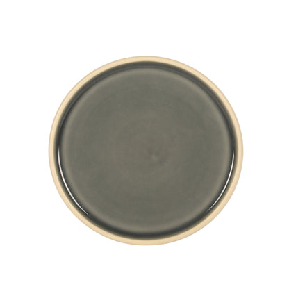 Gibson Elite - Made in Portugal - Port Gaia 12 Piece (Service for 4) Plates and Bowls Reactive Glaze Dishes Stoneware Ceramic Dinnerware Set