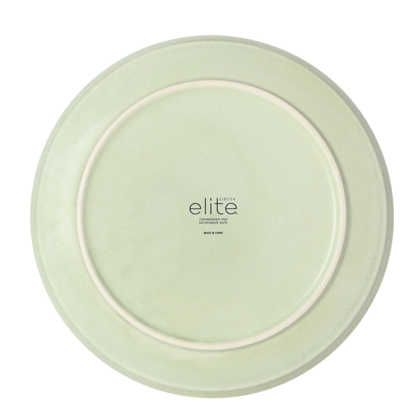 Gibson Elite Octavia Place 16 Piece Stoneware Dinnerware Set, Service for 4, Coupe Modern Plates & Bowls, Reactive Glaze Finish, Green, Microwave & Dishwasher Safe