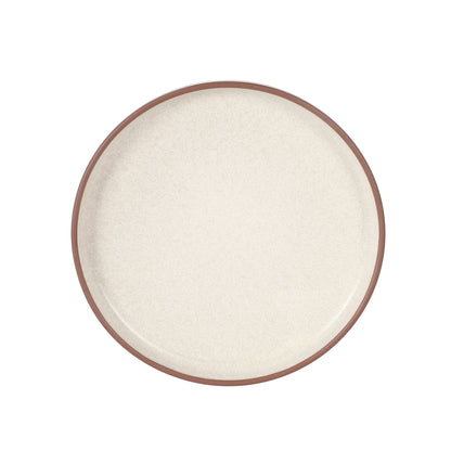 Gibson Elite Abbey Circle 12 Piece (Service for 4) Plates and Bowls Reactive Matte Glaze Dishes Stoneware Ceramic Dinnerware Set