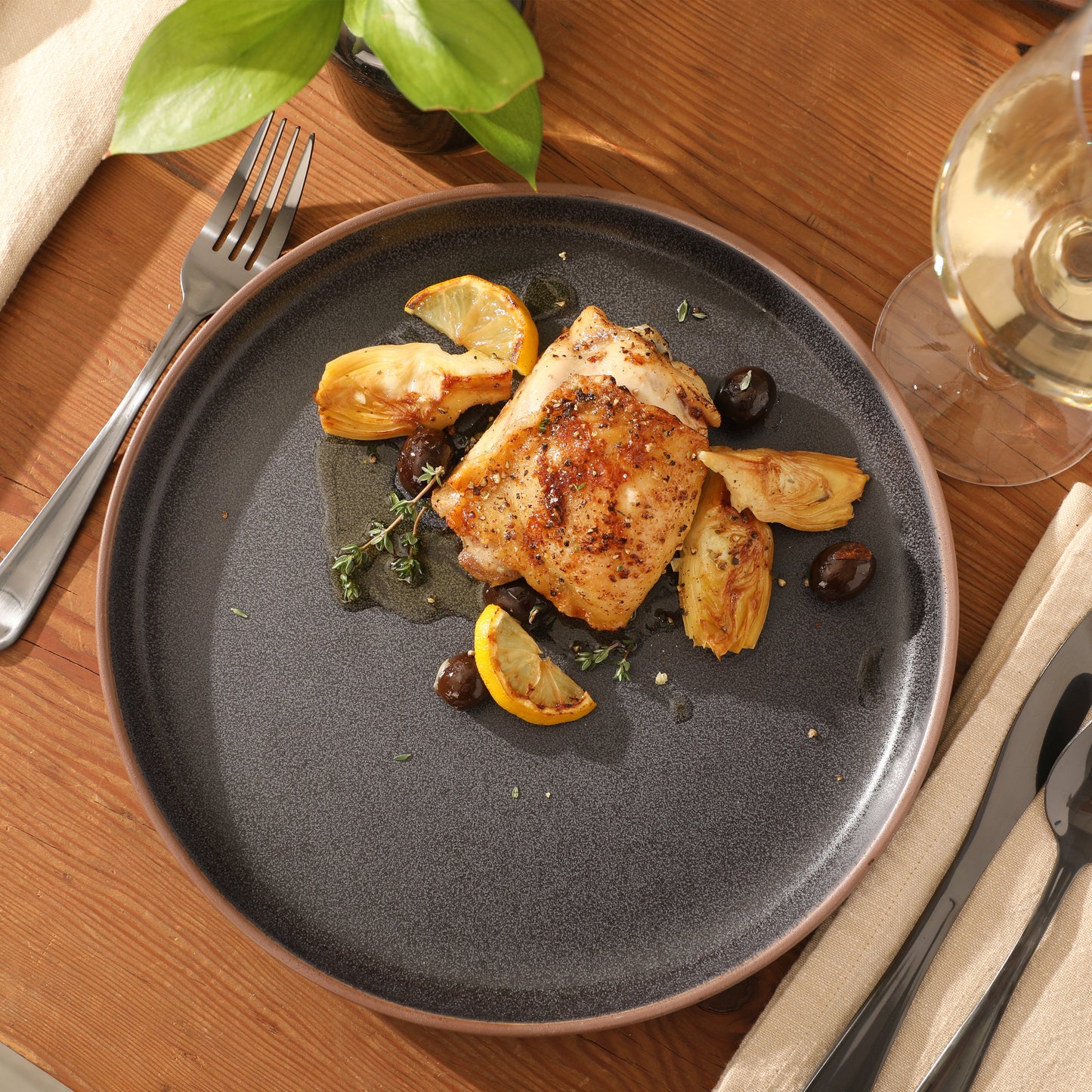 Gibson Elite Abbey Circle 12 Piece (Service for 4) Plates and Bowls Reactive Matte Glaze Dishes Stoneware Ceramic Dinnerware Set