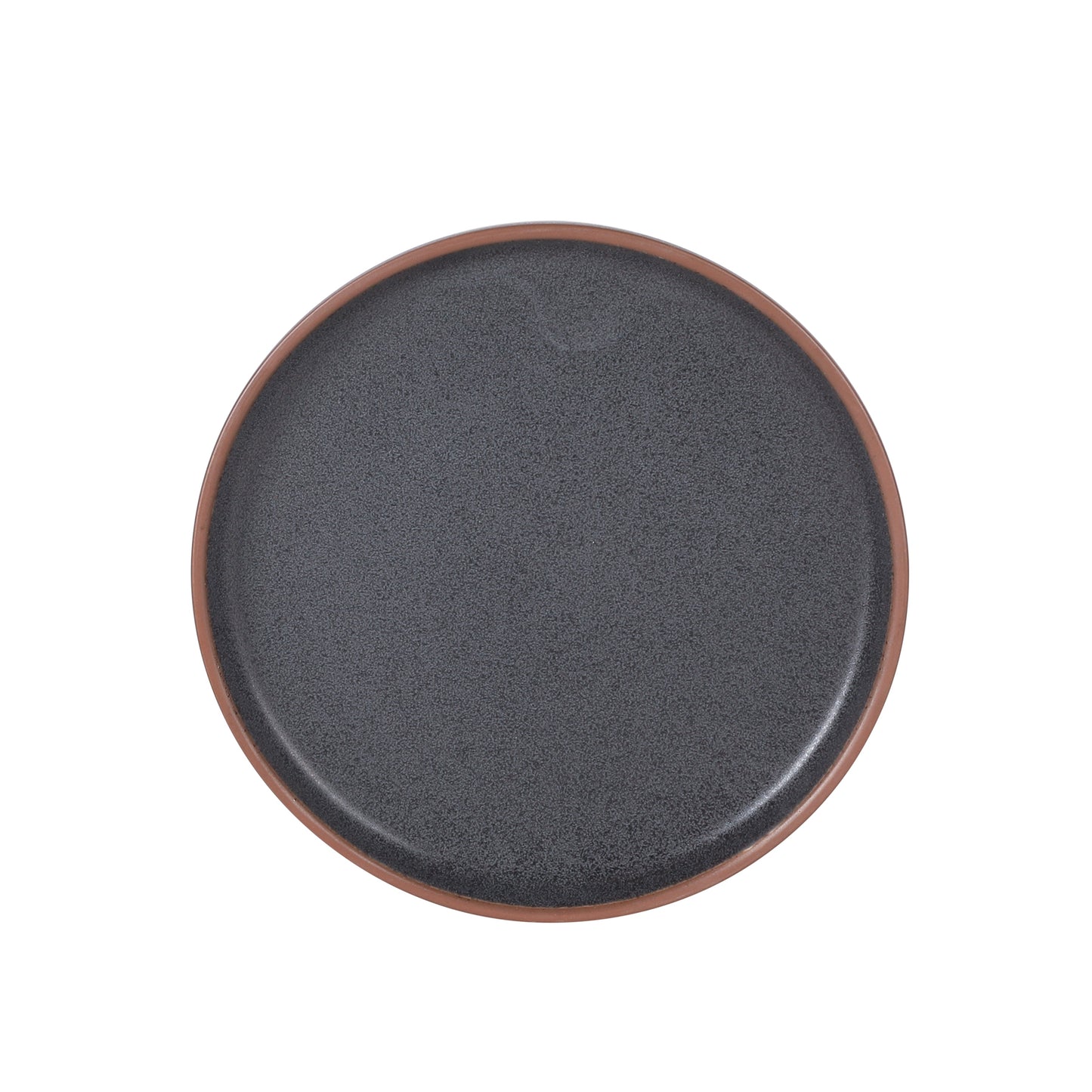 Gibson Elite Abbey Circle 12 Piece (Service for 4) Plates and Bowls Reactive Matte Glaze Dishes Stoneware Ceramic Dinnerware Set