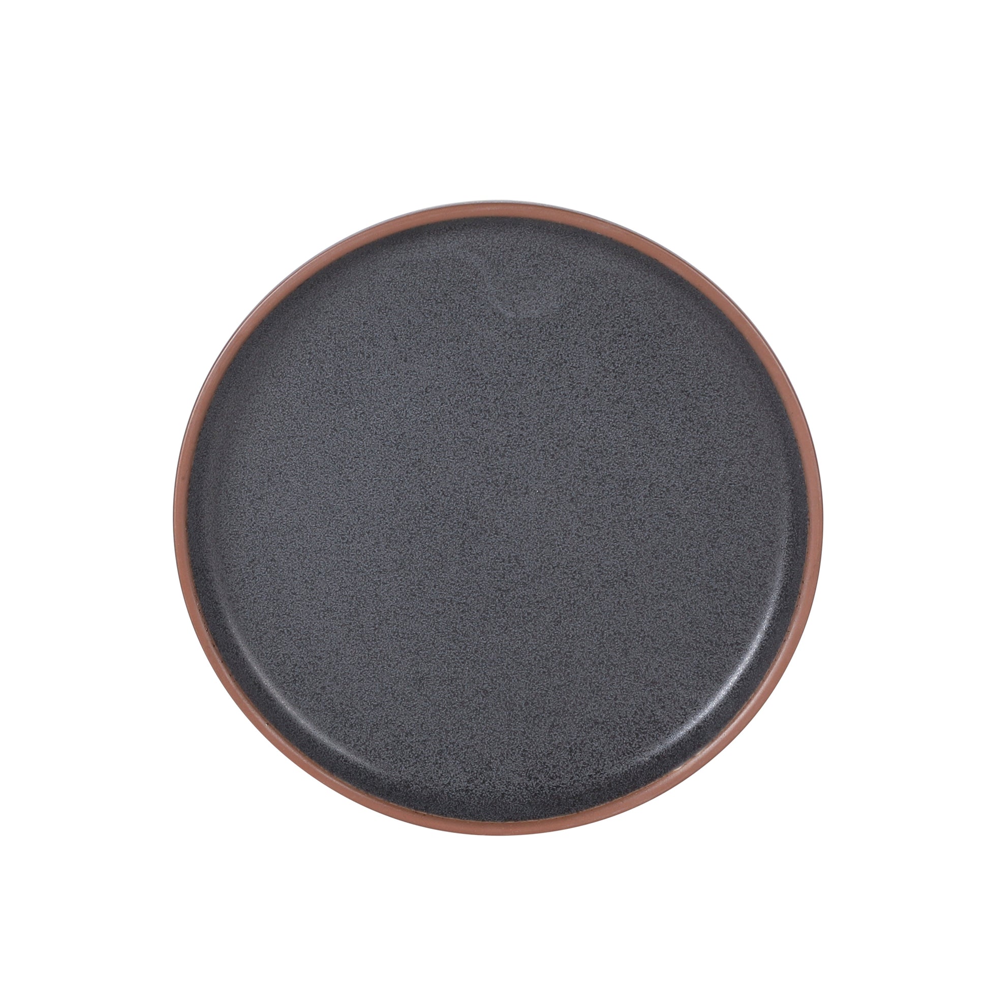 Gibson Elite Abbey Circle 12 Piece (Service for 4) Plates and Bowls Reactive Matte Glaze Dishes Stoneware Ceramic Dinnerware Set