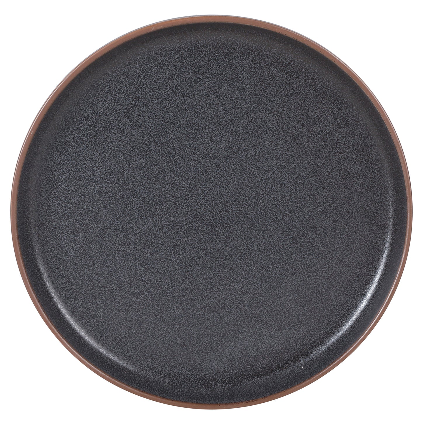 Gibson Elite Abbey Circle 12 Piece (Service for 4) Plates and Bowls Reactive Matte Glaze Dishes Stoneware Ceramic Dinnerware Set