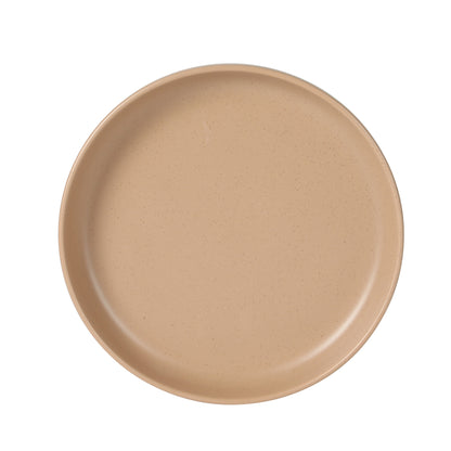 Gibson Elite Leeds Court Plates and Bowls Sets, 16-Piece Stoneware Dinnerware Sets, Round Speckle Reactive Glaze Dish Set, Service for 4