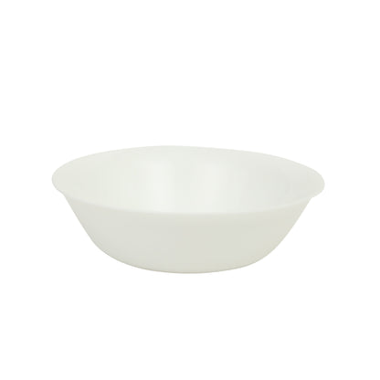 Gibson Home Vanilla Hills 12-Piece Opal Glass Dinnerware Set, Service for 4 – Includes 10" Dinner Plates, 8.5" Salad Plates & Bowls – Microwave Safe, Dishwasher Safe, Chip Resistant – White, Round