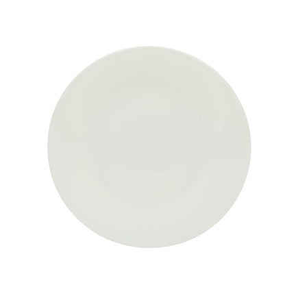 Gibson Home Vanilla Hills 12-Piece Opal Glass Dinnerware Set, Service for 4 – Includes 10" Dinner Plates, 8.5" Salad Plates & Bowls – Microwave Safe, Dishwasher Safe, Chip Resistant – White, Round