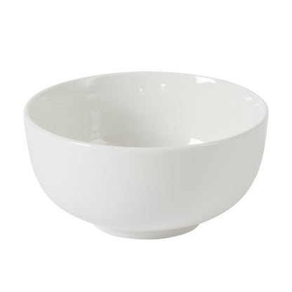 Gibson Home 17-Piece Porcelain Plates and Bowls Set W/Metal Rack - Plates, Bowls & Mugs Dinnerware Set for 4 - White