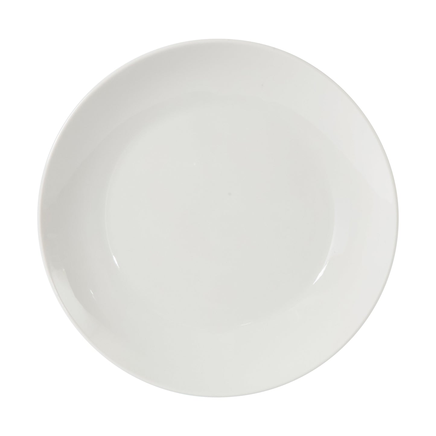 Gibson Home 17-Piece Porcelain Plates and Bowls Set W/Metal Rack - Plates, Bowls & Mugs Dinnerware Set for 4 - White
