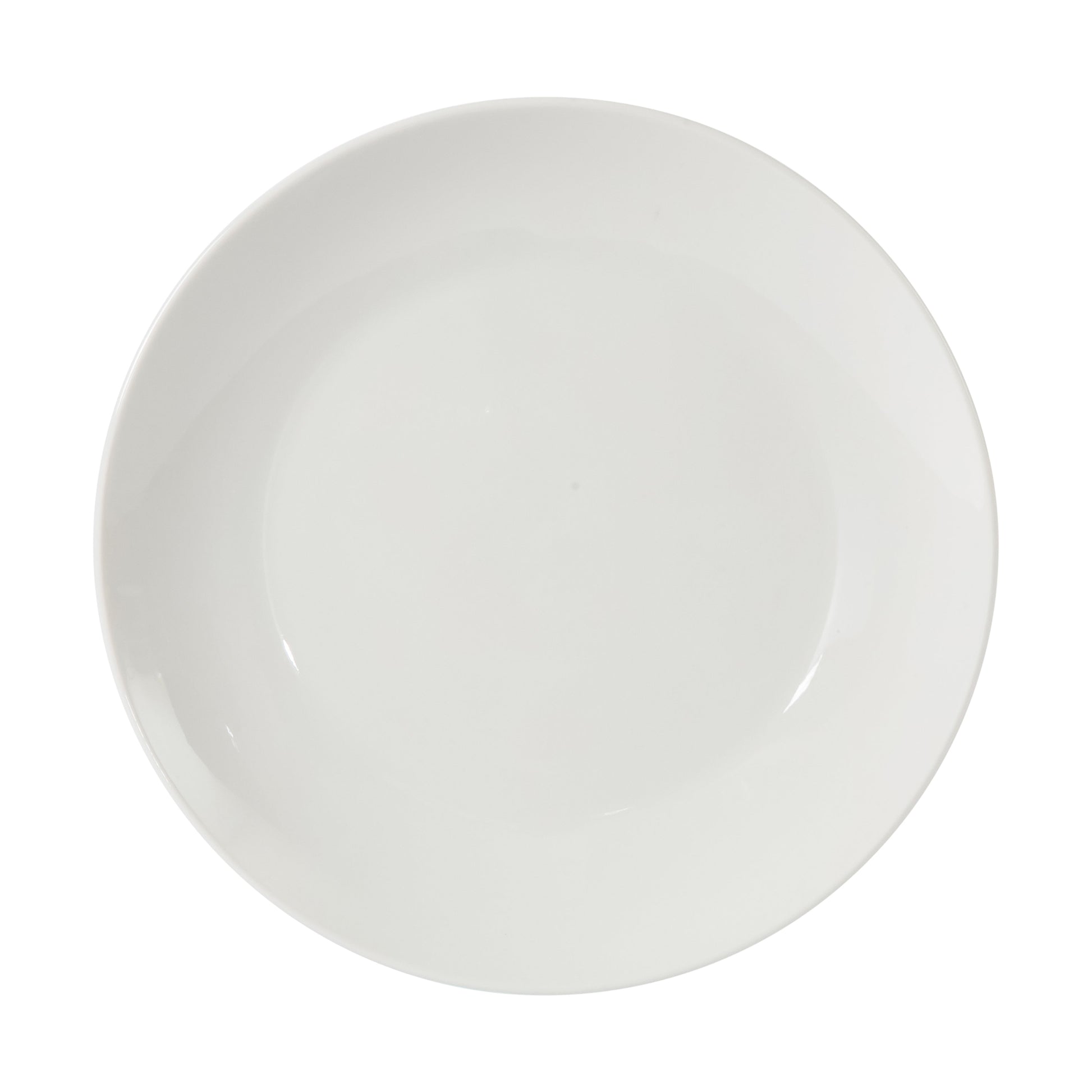Gibson Home 17-Piece Porcelain Plates and Bowls Set W/Metal Rack - Plates, Bowls & Mugs Dinnerware Set for 4 - White