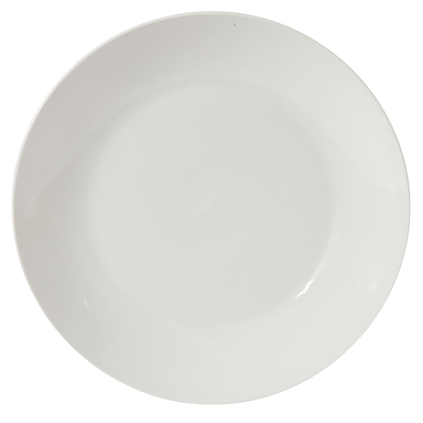Gibson Home 17-Piece Porcelain Plates and Bowls Set W/Metal Rack - Plates, Bowls & Mugs Dinnerware Set for 4 - White
