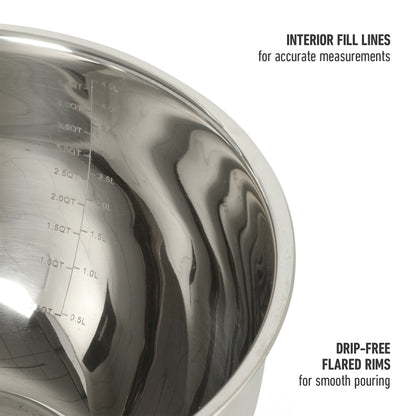 Calphalon Orbit 3 Piece Mixing Bowl Set W/ Glass Lids and Silicone Nonslip Base