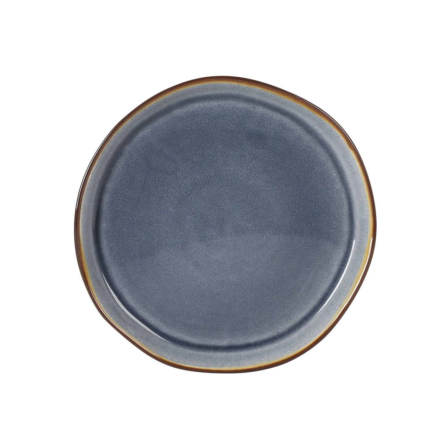 Gibson Elite Algeria River Plates and Bowls Sets, 12-Piece Stoneware Dinnerware Sets, Reactive Glaze Dish Set