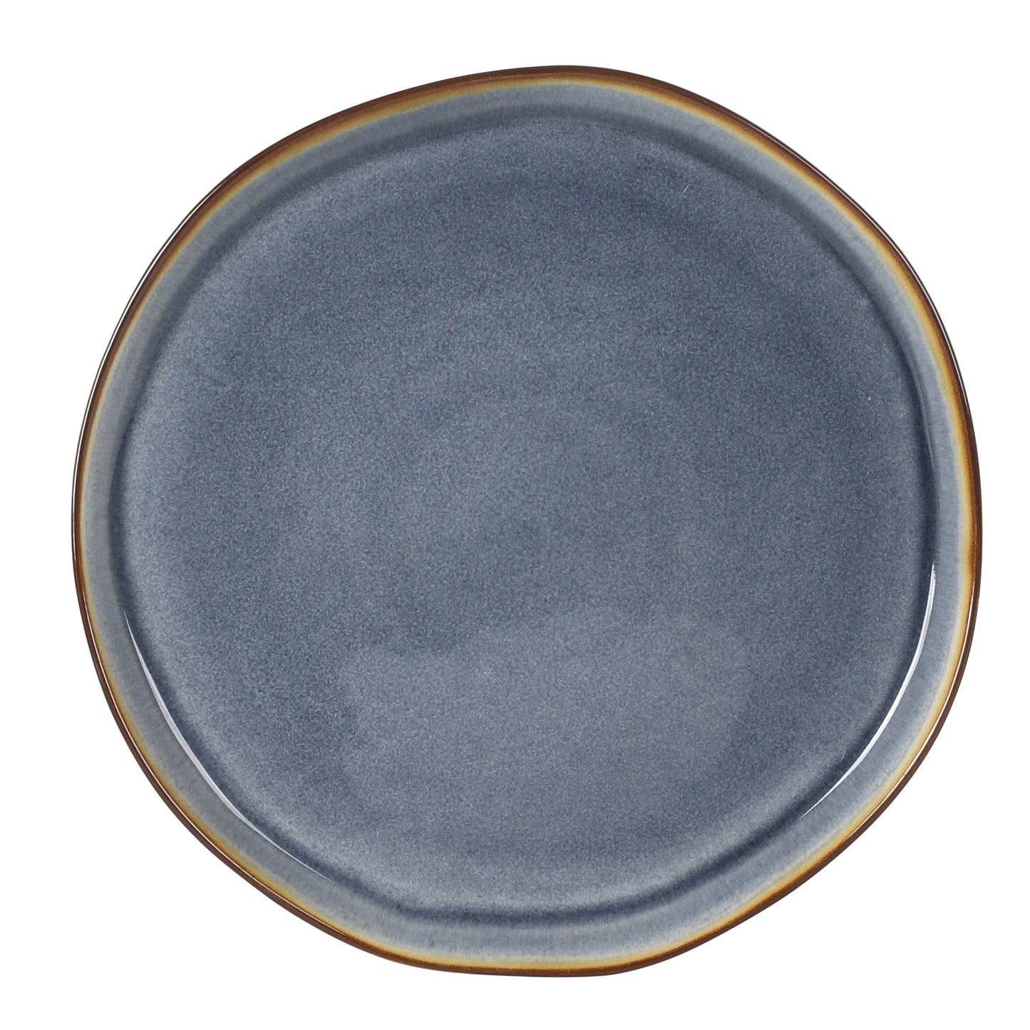 Gibson Elite Algeria River Plates and Bowls Sets, 12-Piece Stoneware Dinnerware Sets, Reactive Glaze Dish Set