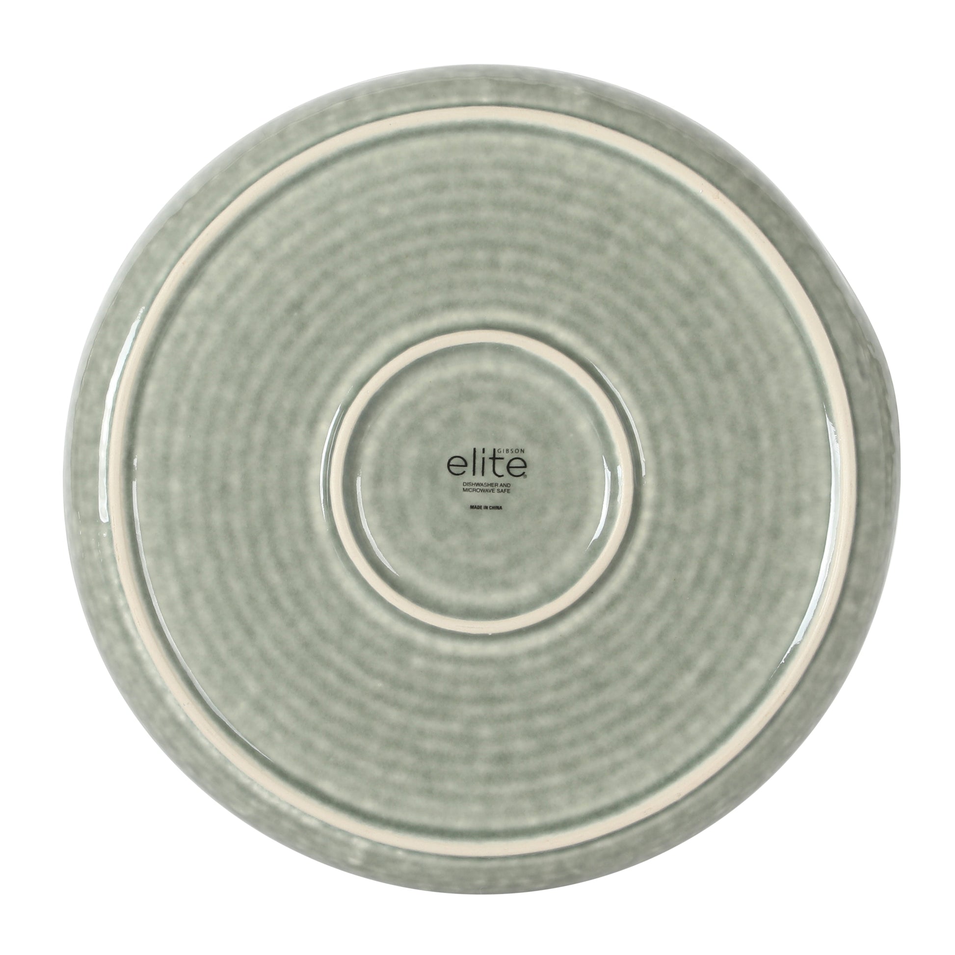 Gibson Elite Eclipse Swirls Plates and Bowls Sets, 12-Piece Stoneware Dinnerware Sets, Reactive Glaze Dish Set