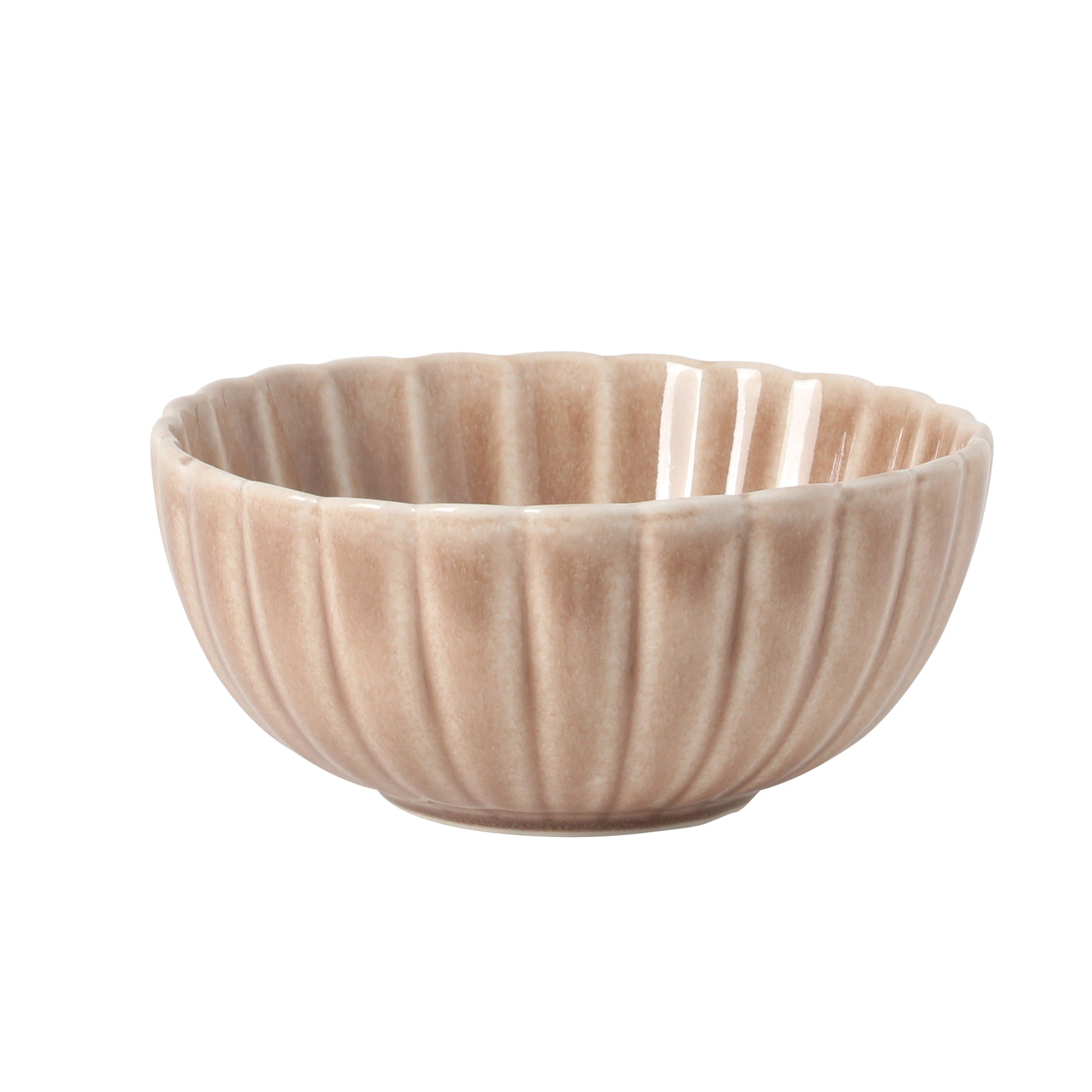 Gibson Elite Peach Orchard 12-Piece New Bone China Dinnerware Set Service for 4, Embossed Fluted Plates and Bowls, Dishwasher Safe